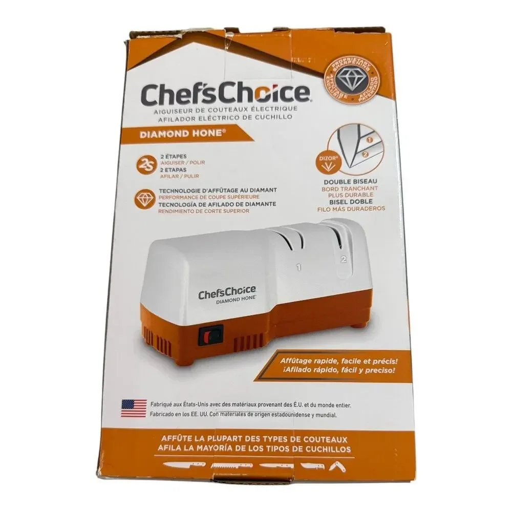 Chef’sChoice Diamond Hone Kitchen Knife Sharpener 2-Stage‎ USA-Made NEW/NIB!!